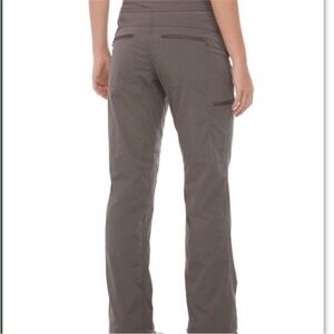 LL Bean Comfort Trail Pants Lined Ash Brown hiking camping cabin 31" inseam Sz 8